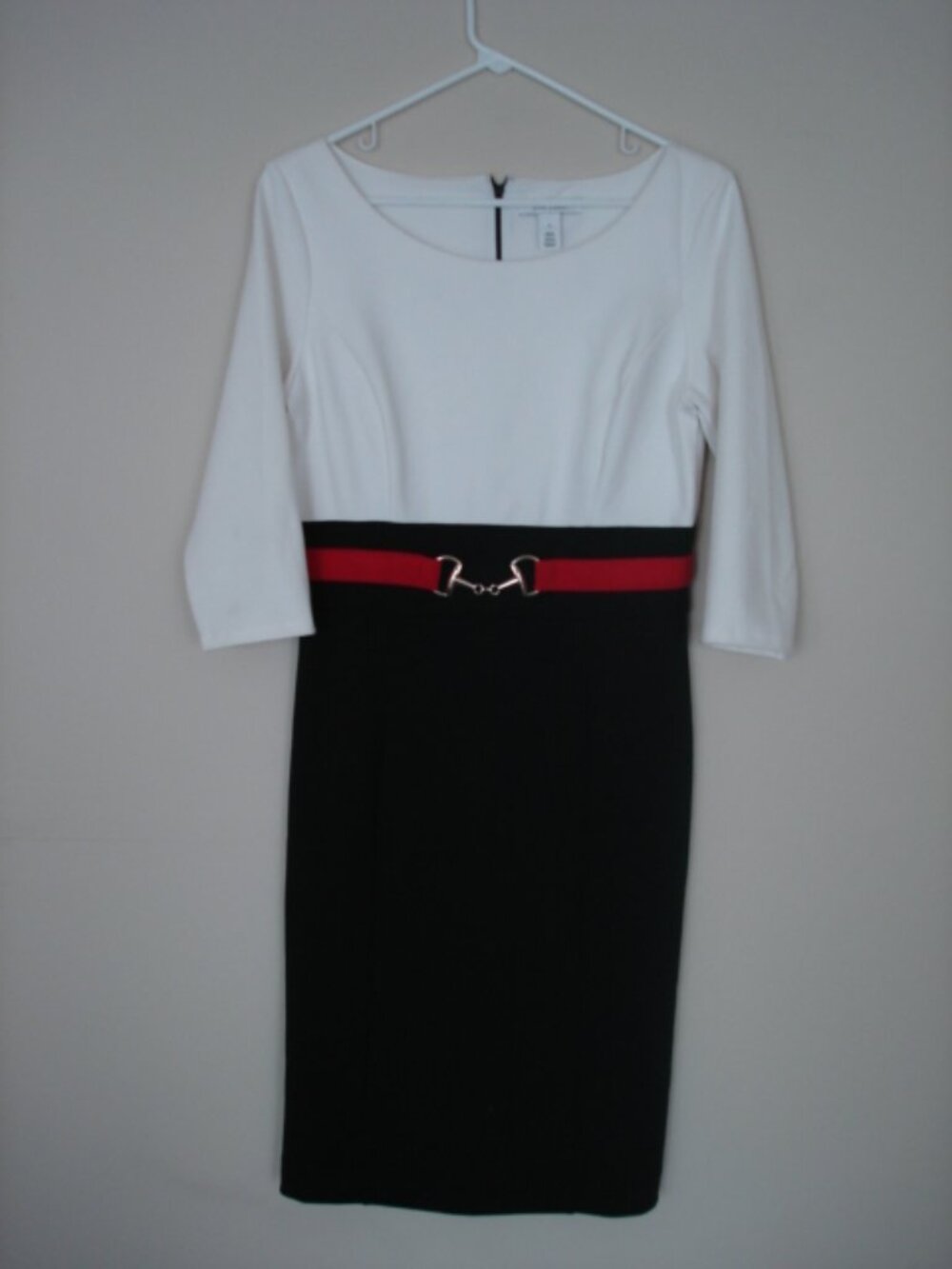 White House Black Market Dress With Equestrian Bit Motif Size 6